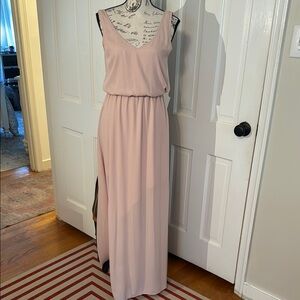 Show Me Your Mumu Elegant Nude/Pink Sleeveless Maxi Dress
